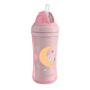 لیوان نی دار کیکابو مدل Moony me حجم 220 میلpink