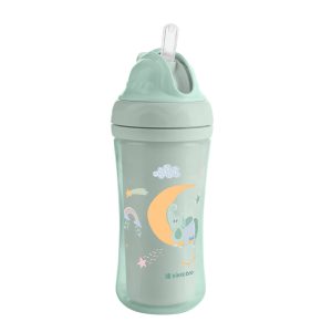 لیوان نی دار کیکابو مدل Moony me حجم 220 میل mint