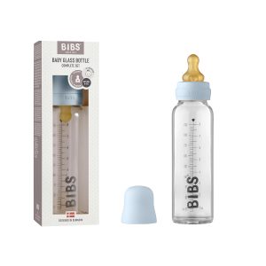 شیشه شیر بیبز پیرکس 225 میل آبی (BIBS)
