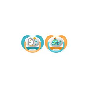 پستانک ارتودنسی 18-6 ماه اونت Philips Avent (لاکپشت و پنگوئن)