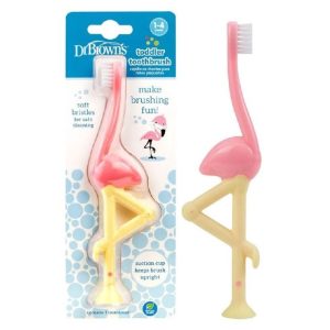 مسواک دکتر براون طرح فلامینگو Dr Browns