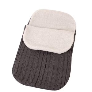 قنداق بافت  طوسی تیره طرح chicco764
