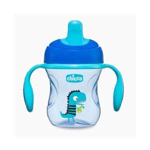 لیوان آبمیوه خوری سوپاپ دار 200 میل چیکو Chicco طرح دایناسور
