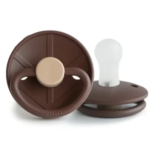 پستانک گرد فریگ سیلیکونی سایز 0 تا 6 ماه رنگ Bjorn (شکلاتی)