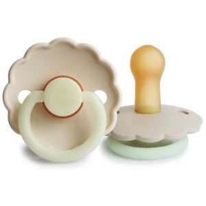 پستانک شب تاب گلبرگی فریگ لاتکس سایز 6 تا 18 ماه رنگ Cream Night (کرم)