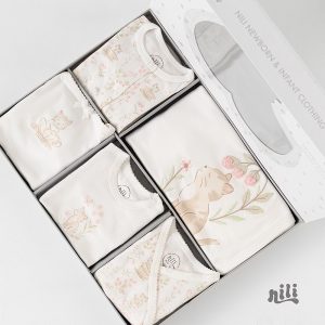 ست بیمارستانی 13 تکه نیلی nili طرح گربه و فنجان2028