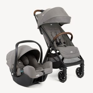 ست کالسکه و کریر پکت پرو جویی طوسی Pact pro Joie & I snug 2 pebble