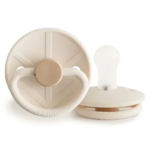 پستانک گرد فریگ سیلیکونی سایز 0 تا 6 ماه رنگ Sigrid Cream (کرم)