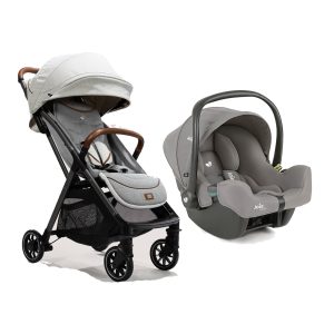 ست کالسکه و کریر پارسل جویی طوسی parcel Joie & I Snug 2