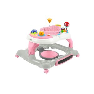 روروئک 4 در 1 mass baby رنگ طوسی صورتی