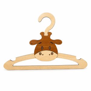 چوب لباسی چوبی طرح گاو برجسته