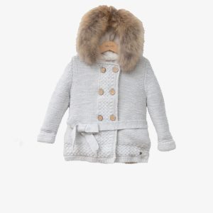 بافت لوکس خز دار رنگ طوسی برند baby mio