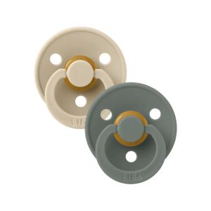 پستانک لاتکس ارتودنسی بیبز سبز و کرم BIBS سایز 2