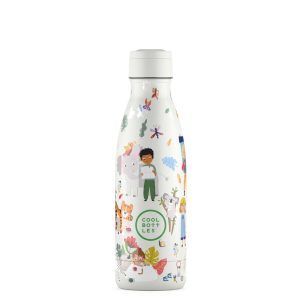 فلاسک آب 350 میل طرح پسر و حیوانات برند cool bottle