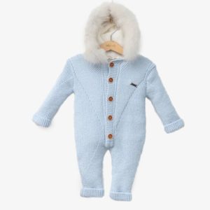 سرهمی بافت آبی داخل تدی برند baby mio