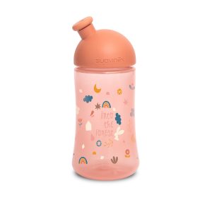 لیوان آبمیوه خوری سواوینکس طرح رنگین کمان نارنجی +12 ماه 270 میل