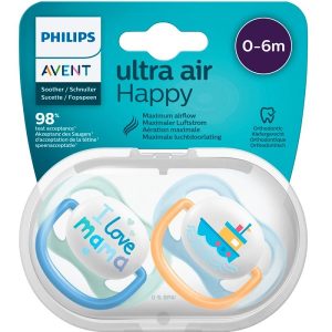 پستانک ارتودنسی 6-0 ماه اونت Philips Avent کشتی و I love mama