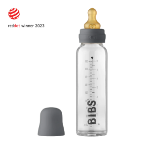 شیشه شیر بیبز پیرکس 225 میل طوسی تیره (BIBS)